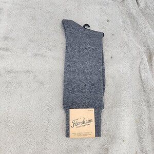 Florsheim Socks Mens 8-13 Gray Crew *NWT*